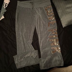 Blinged VS PINK sweatpants
